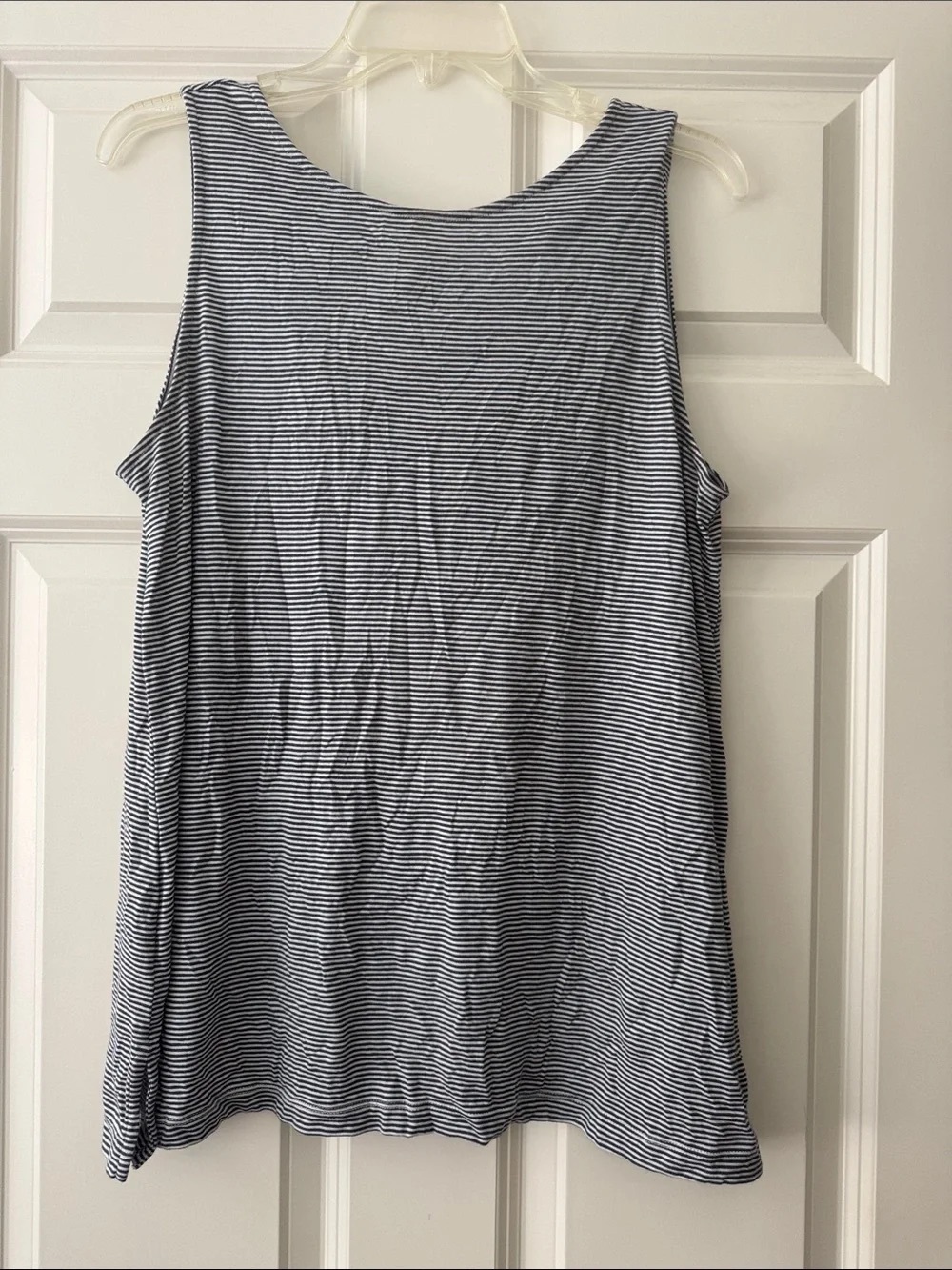 Women's Striped Tank Top - Navy and White